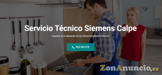 Servicio Técnico Siemens Calpe 965217105